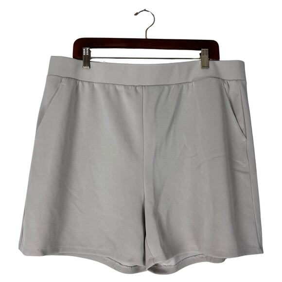 Lazypants Luxe Soft Knit Shorts Gray XXL Lounge Casual Athleisure Comfort - Picture 1 of 5
